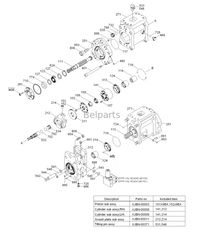 Główna pompa koparki R290 R300 R305 R350-5-7 Hydrauliczna pompa 31N8-10010 31N8-10050 dla Hyundai