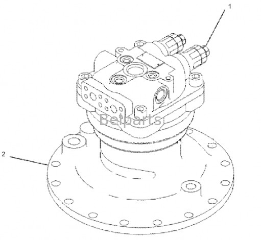 Silnik swingowy bez skrzyni biegów do koparki E320D2 Silnik swingowy hydrauliczny 334-9976 1588985