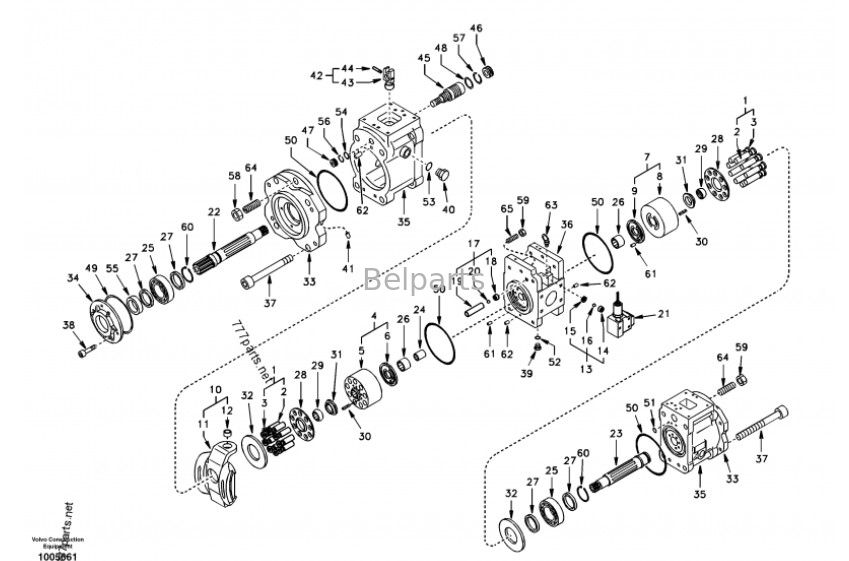 Części koparki TM60 R320LC-7 R305-7 Travel Motor Assy 39Q8-42100