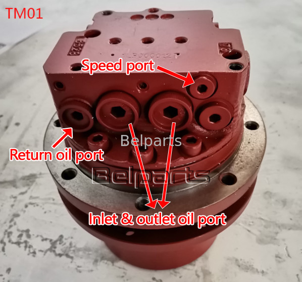Części bel U15-3 KX41.2 KX41.2V KX36.3 K008 Ekskawator Silnik hydrauliczny Kubota15 SK1.5 Do TM01