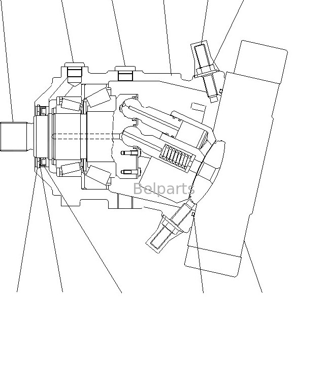 Komatsu Excavator Travel Motor 416-18-31701 WA150-5 Final Drive WHEEL LOADERS Rynek wtórny