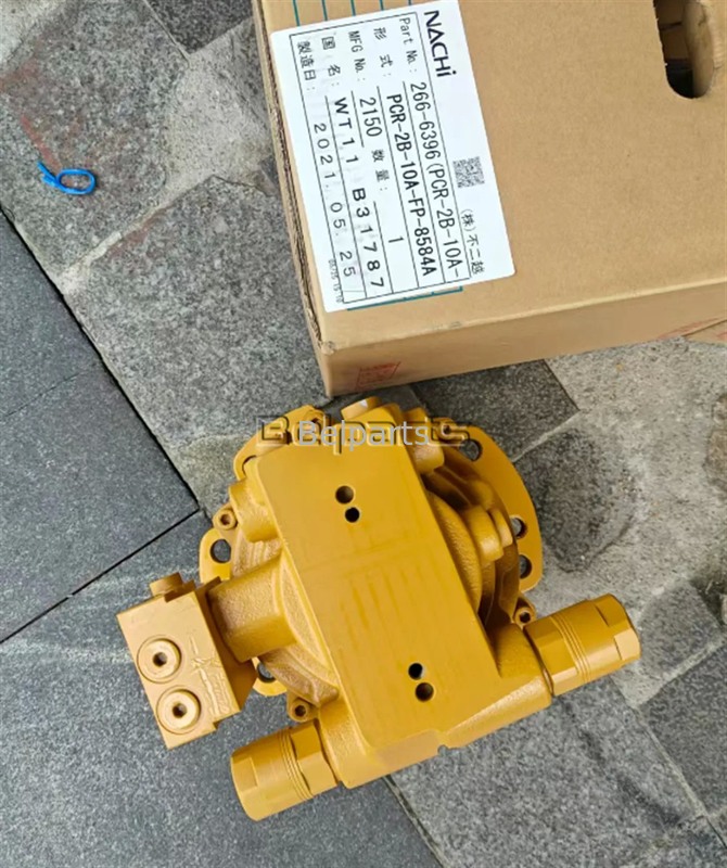 PCR-2B-10A-FP-8584A Nachi Swing Motor Do CAT 304 304CR Ekskawatora Część 266-6396 265-8752 Urządzenie hydrauliczne silnika obrotowego