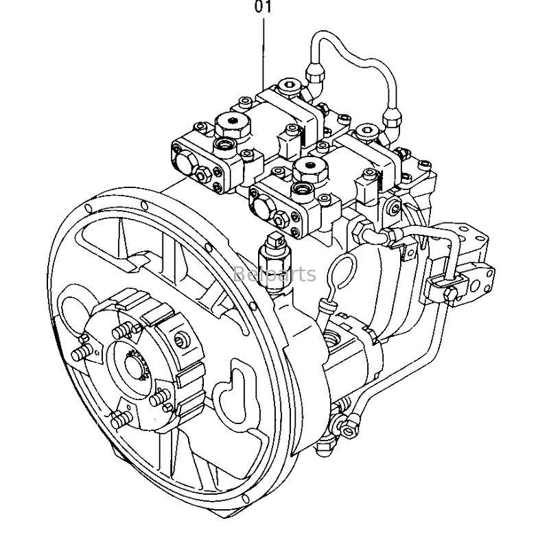 EX200-5 EX210-5 EX220-5 EX230-5 Główna pompa hydrauliczna dla części zamiennych koparek Hitachi 9150726 9152668 9151945 9155142 HPV0102 HPV102 Pompa aksyjna tłokowa