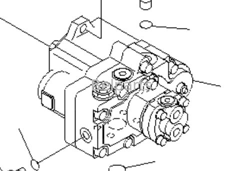 PC20MR-1 PC20MRX-1 PC20UU-3 Pompa hydrauliczna do koparki KOMATSU Części zamienne 20C-60-33100 Główna pompa tłokowa osiowa