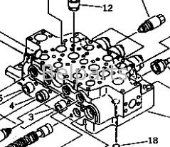 Główny zawór sterujący dla KOMATSU PC1000-1 PC1000LC-1 PC1000SE-1 PC1000SP-1 Części koparki 709-15-91302 709-15-91301 709-14-91303 709-14-91302 709-14-91301 Hydrauliczny dystrybutor