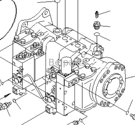 Główna pompa hydrauliczna dla KOMATSU PC1100-6 PC1100LC-6 PC1100SP-6 Części koparki 708-2L-00532 708-2L-00531 708-2L-00522 708-2L-00521 708-2H-00322 708-2H-00321 Pompa tłokowa