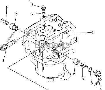 Silnik hydrauliczny dla PC1000-1 PC1000LC-1 PC1000SE-1 PC1000SP-1 Komatsu Excavator Part 706-77-01131 706-77-01130