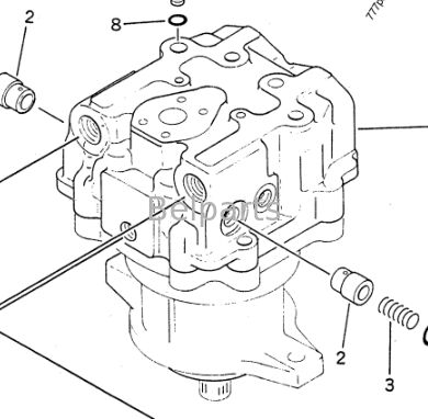 Silnik hydrauliczny dla PC1600-1 PC1600SP-1 Komatsu Excavator Część 706-77-01144 706-77-01143 706-77-01142 706-77-01141 Urządzenie silnikowe