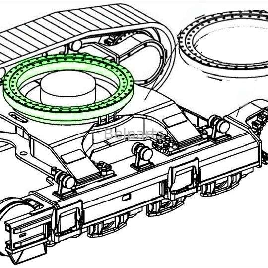 U27-4 łożysko przesuwne do części zamiennych koparek Kubota RH418-19110 łożysko przesuwne OEM