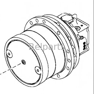 Część minikoparki John Deere 50 z napędem końcowym T110816 20450-53399 Hydrauliczny reduktor silnika jazdy