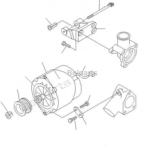 Koparka 6735-81-6110 Alternator generatora do alternatora regulatora PC210-6K