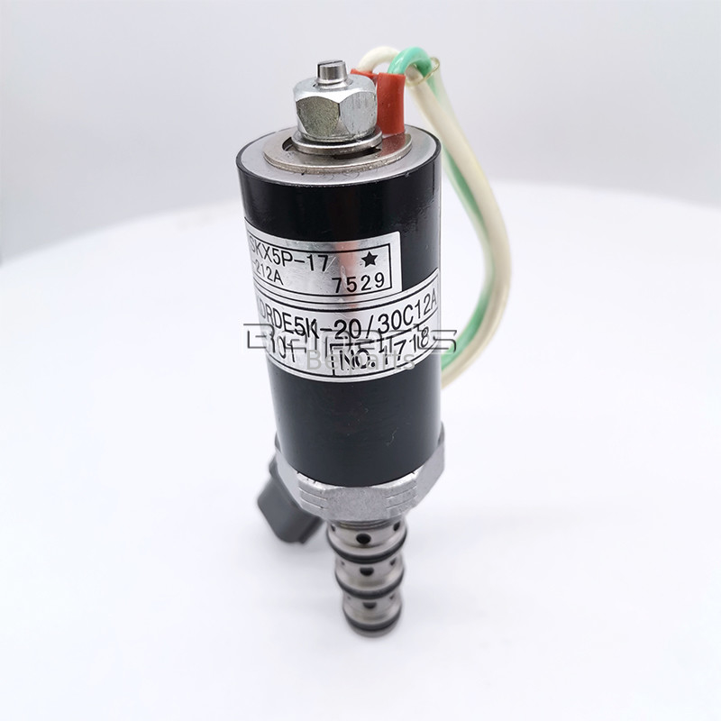 Małe części do koparek hydraulicznych SK200-5 12A-101 12A-111 G24D12 G24Y12 Zawór elektromagnetyczny pompy głównej